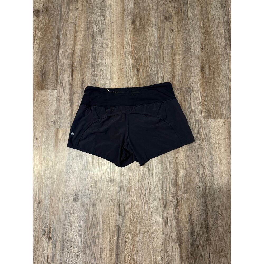 Lululemon Women's Black Speed Up Short Size 6 - Picture 2 of 7